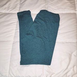 Lularoe TC Heathered Teal Leggings